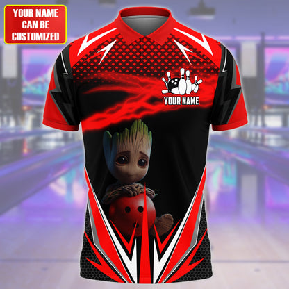 Personalized Name GR Bowling Red Version All Over Printed Unisex Shirt QB150411