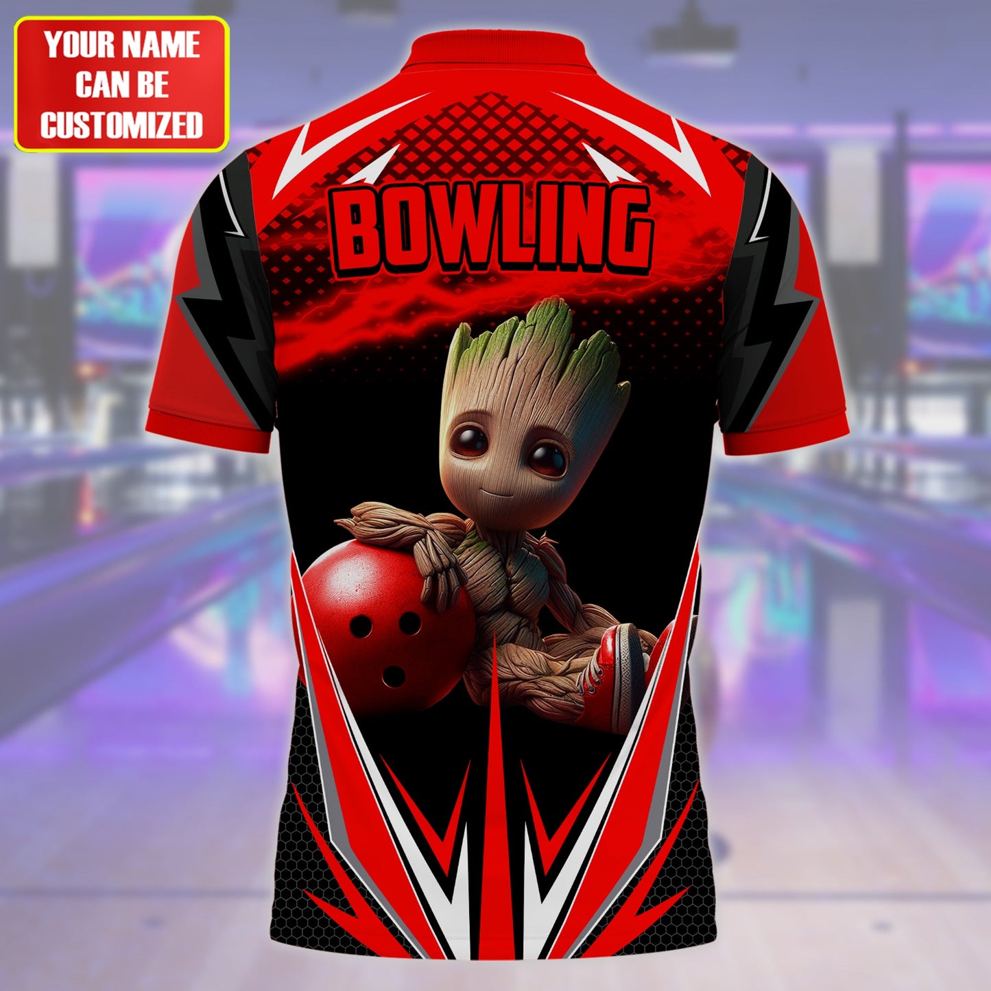Personalized Name GR Bowling Red Version All Over Printed Unisex Shirt QB150411