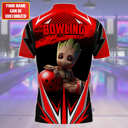 Personalized Name GR Bowling Red Version All Over Printed Unisex Shirt QB150411