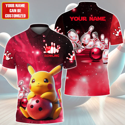 Personalized Name PK Bowling Red Version All Over Printed Unisex Shirt QB140505