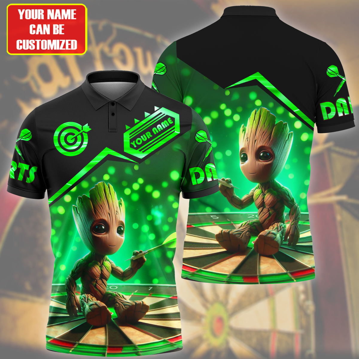 Personalized Name Gr Darts All Over Printed Unisex Shirt QB160501