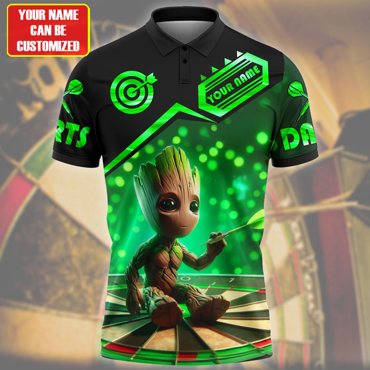 Personalized Name Gr Darts All Over Printed Unisex Shirt QB160501