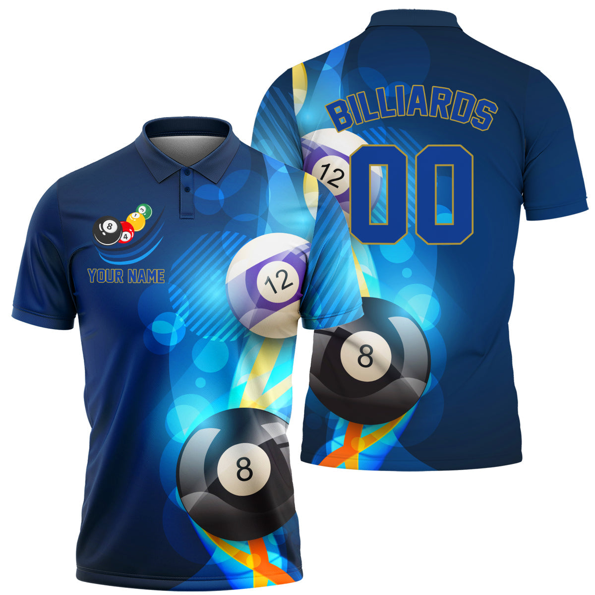 Personalized Name  Billiards All Over Printed Unisex Shirt QB170602