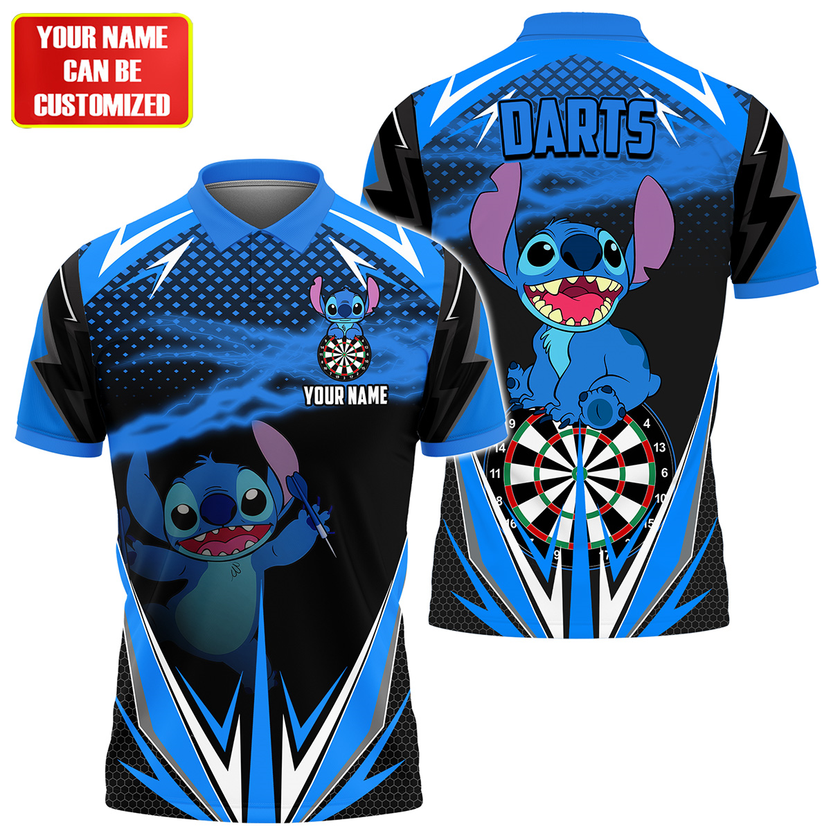 Personalized St Darts Blue Version All Over Printed Unisex Shirt QB180604