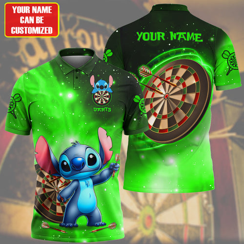 Personalized Name ST Darts Green Version All Over Printed Unisex Shirt QB190403