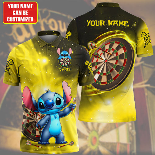 Personalized Name ST Darts Yellow Version All Over Printed Unisex Shirt QB190403
