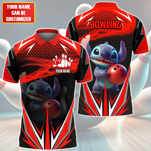 Personalized Name ST Bowling Red Version All Over Printed Unisex Shirt QB200511