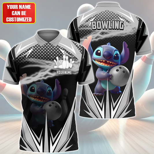Personalized Name ST Bowling Silver Version All Over Printed Unisex Shirt QB200511