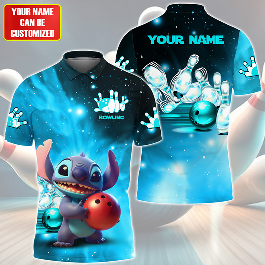 Personalized Name ST Bowling Teal Version All Over Printed Unisex Shirt QB200512