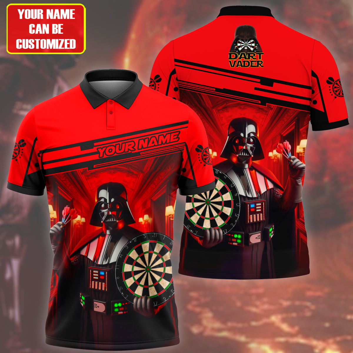 Personalized Name DV Darts All Over Printed Unisex Shirt QB200513