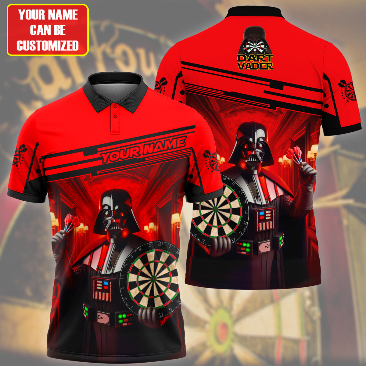 Personalized Name DV Darts All Over Printed Unisex Shirt QB200513