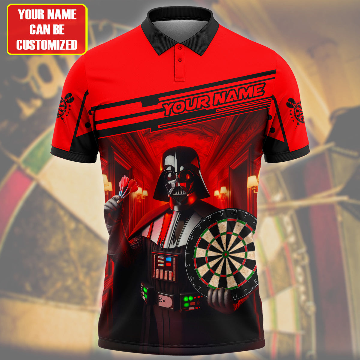 Personalized Name DV Darts All Over Printed Unisex Shirt QB200513