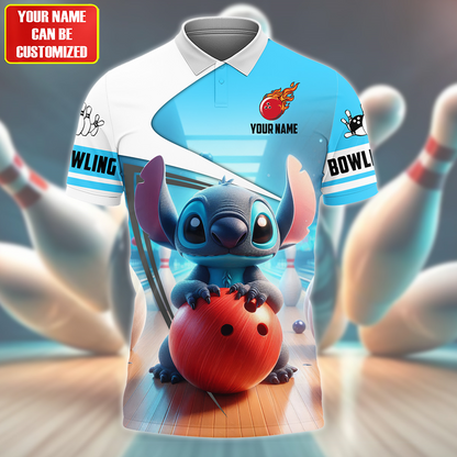 Personalized Name ST Bowling All Over Printed Unisex Shirt QB206001