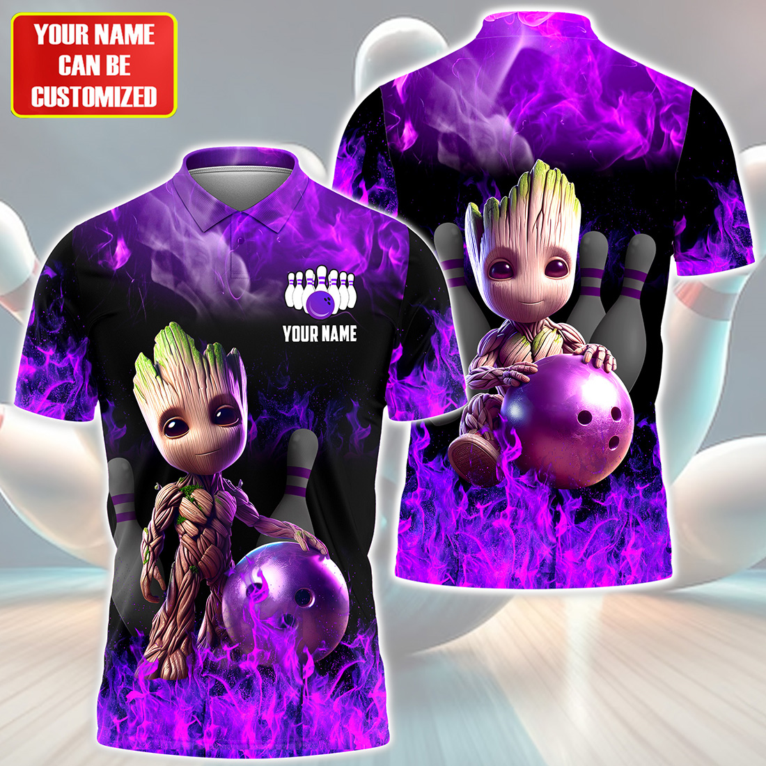 Personalized Name GR Bowling V2 All Over Printed Unisex Shirt QB210501