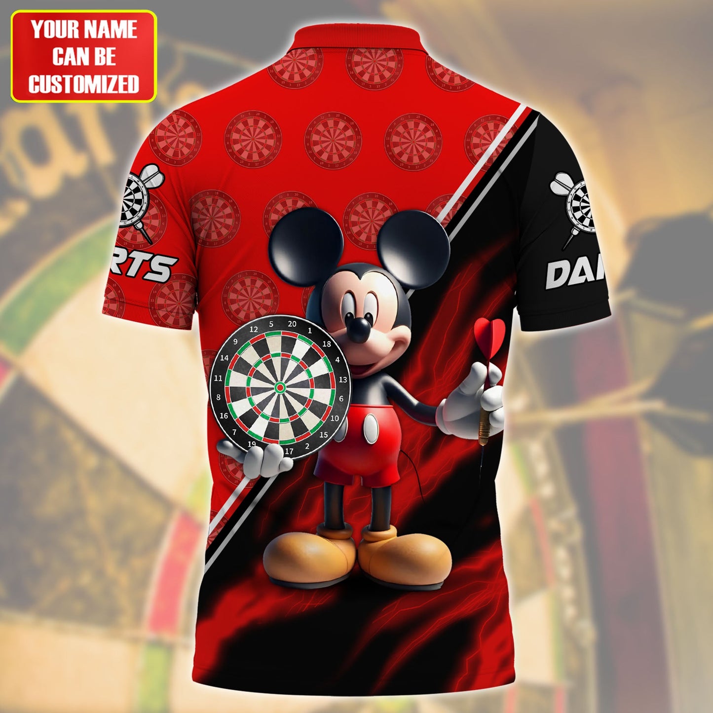 Personalized Name MK Darts All Over Printed Unisex Shirt QB210503