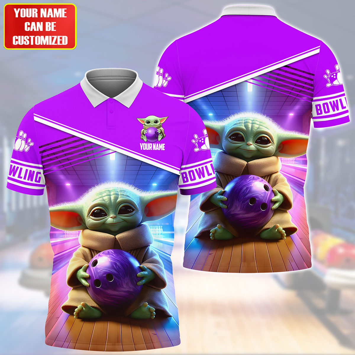 Personalized Name YD Bowling All Over Printed Unisex Shirt QB220501