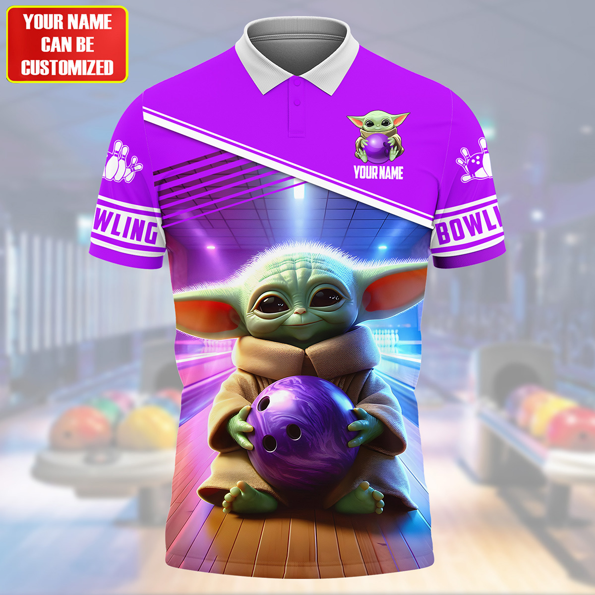 Personalized Name YD Bowling All Over Printed Unisex Shirt QB220501