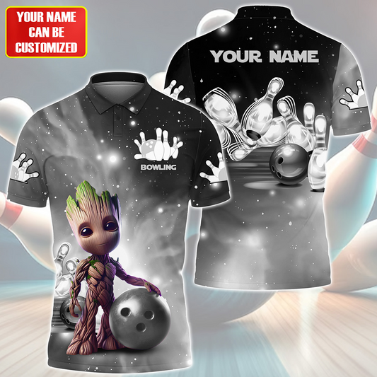 Personalized Name Gr Bowling Silver Version All Over Printed Unisex Shirt QB220506