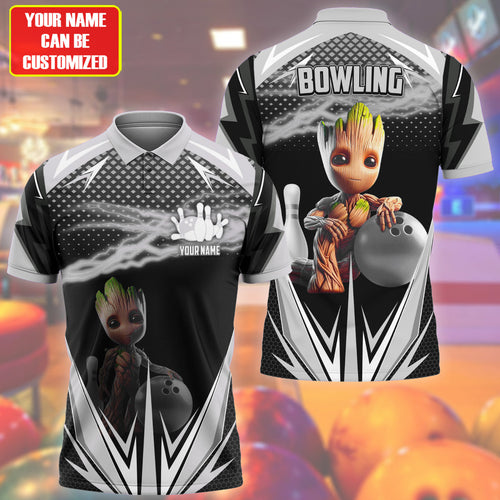 Personalized Name GR Bowling Silver Version All Over Printed Unisex Shirt QB220507