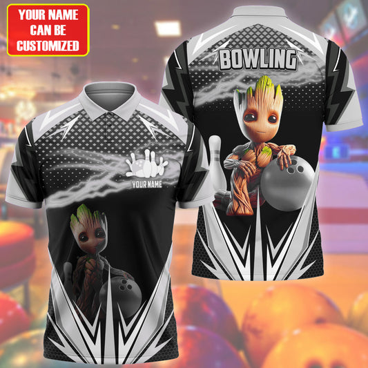 Personalized Name GR Bowling Silver Version All Over Printed Unisex Shirt QB220507