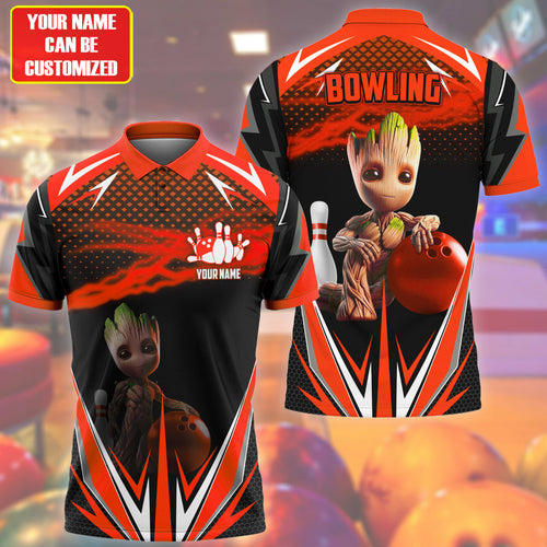 Personalized Name GR Bowling Red Version All Over Printed Unisex Shirt QB220507