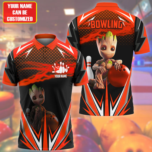 Personalized Name GR Bowling Red Version All Over Printed Unisex Shirt QB220507