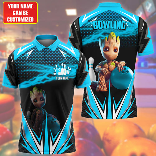 Personalized Name GR Bowling Teal Version All Over Printed Unisex Shirt QB220507
