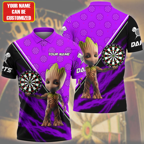 Personalized Name Gr Darts Purple Version All Over Printed Unisex Shirt QB230408