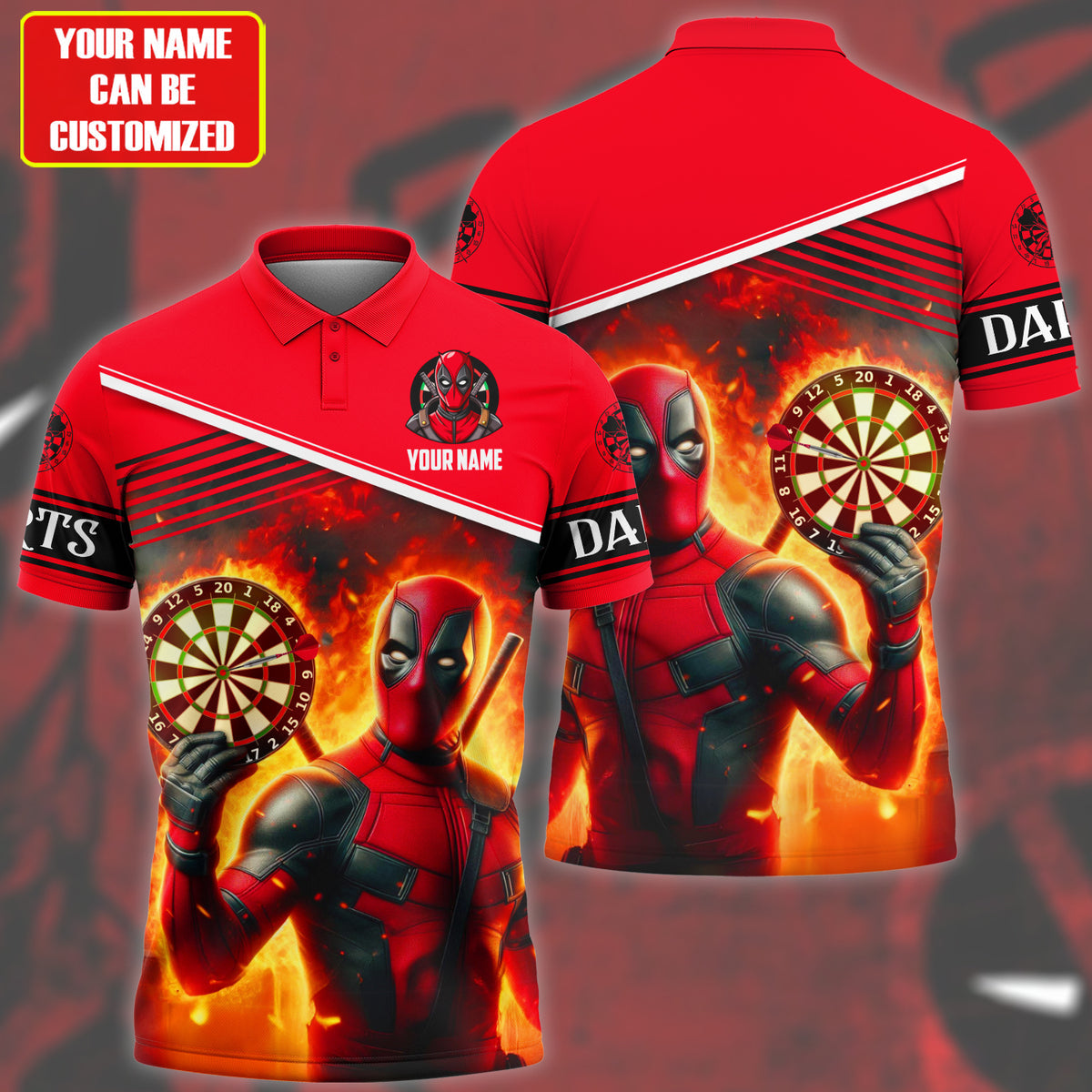 Personalized Name DP Darts All Over Printed Unisex Shirt QB230503