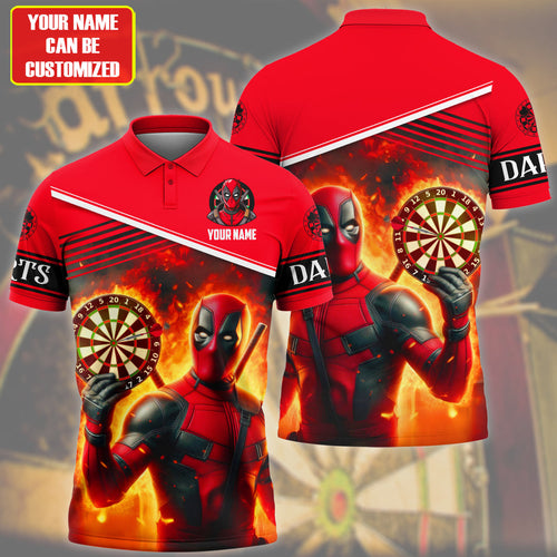 Personalized Name DP Darts All Over Printed Unisex Shirt QB230503