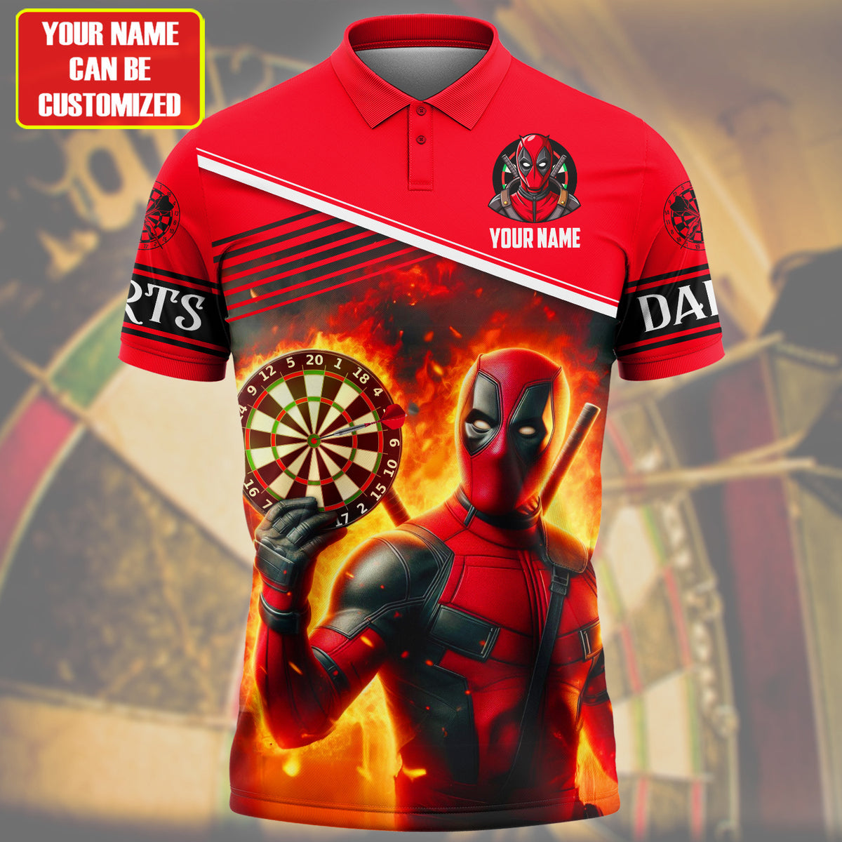 Personalized Name DP Darts All Over Printed Unisex Shirt QB230503