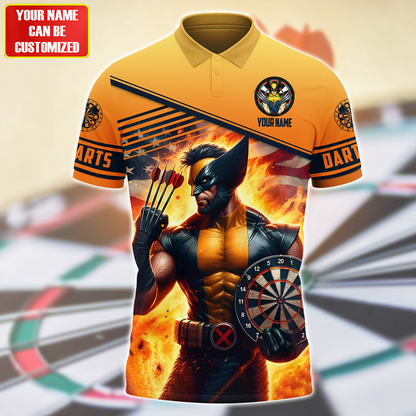 Personalized Name WR Darts All Over Printed Unisex Shirt QB230504