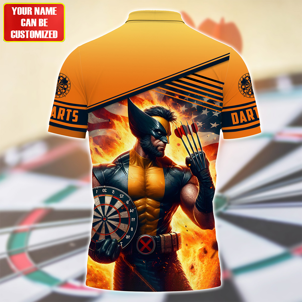 Personalized Name WR Darts All Over Printed Unisex Shirt QB230504