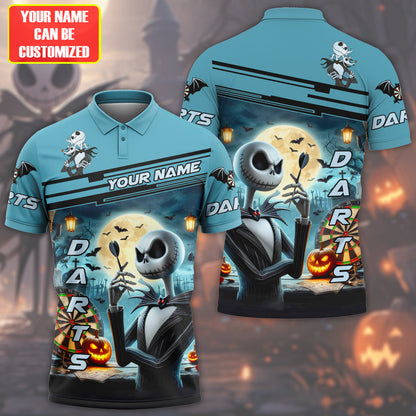 Personalized JS Darts Halloween Version All Over Printed Unisex Shirt QB230801