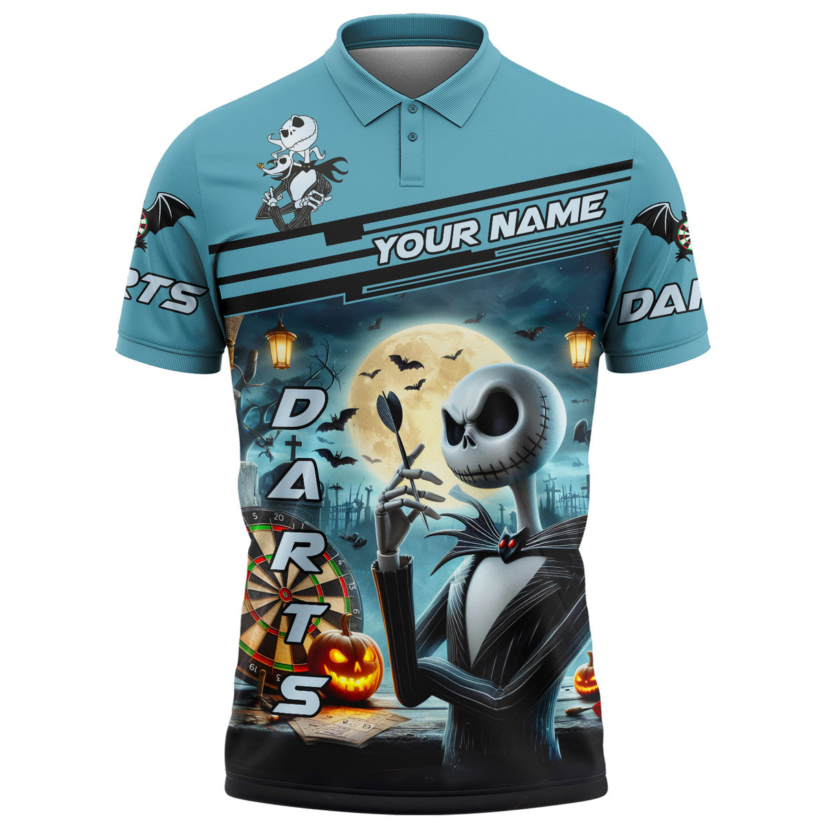 Personalized JS Darts Halloween Version All Over Printed Unisex Shirt QB230801