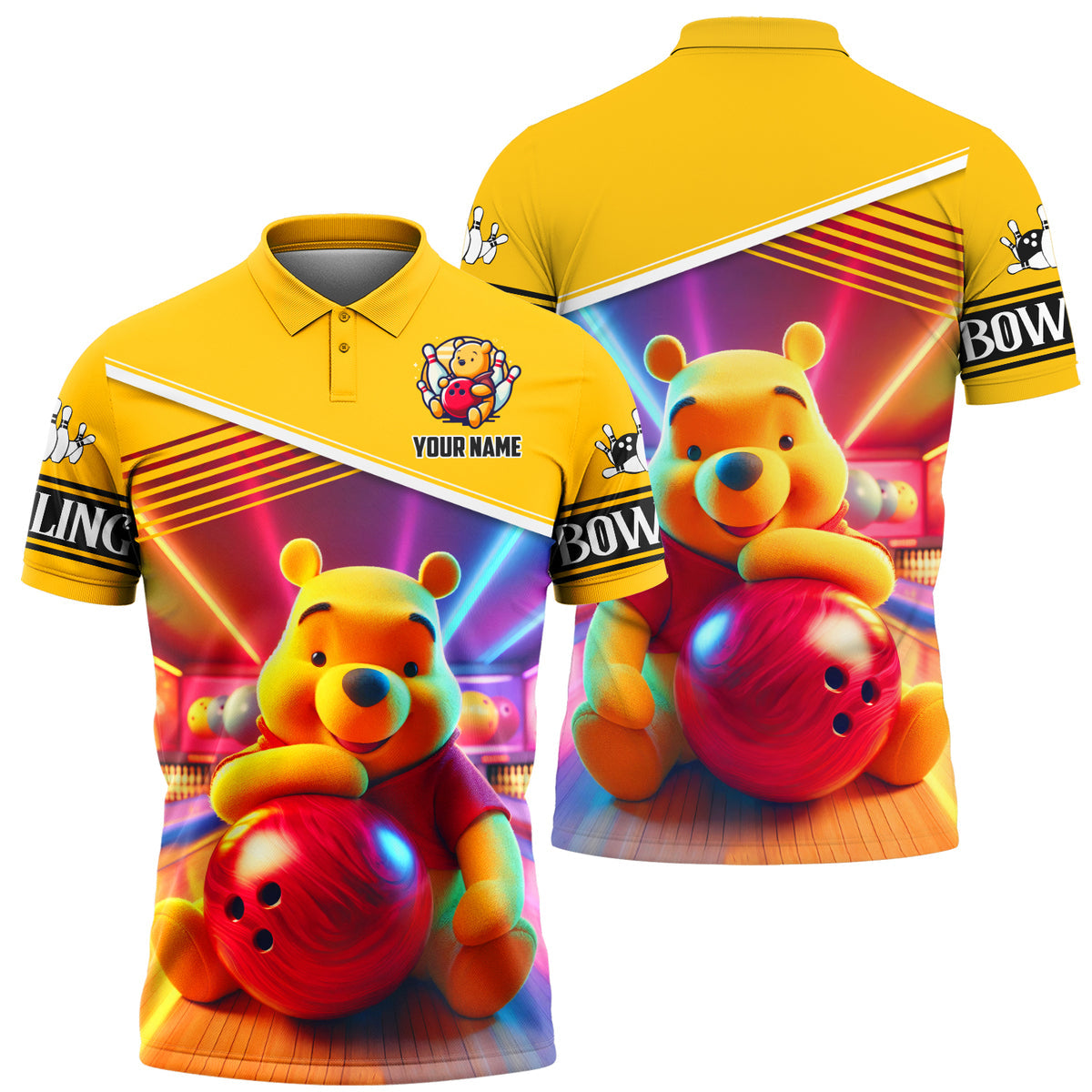 Personalized Name WTP Bowling All Over Printed Unisex Shirt QB240602