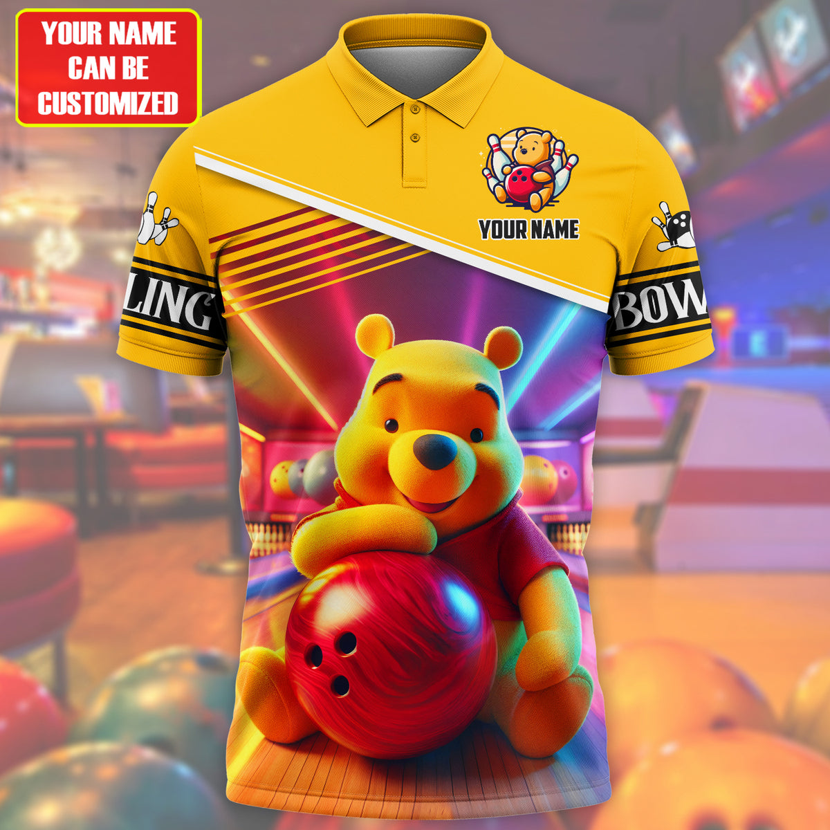 Personalized Name WTP Bowling All Over Printed Unisex Shirt QB240602