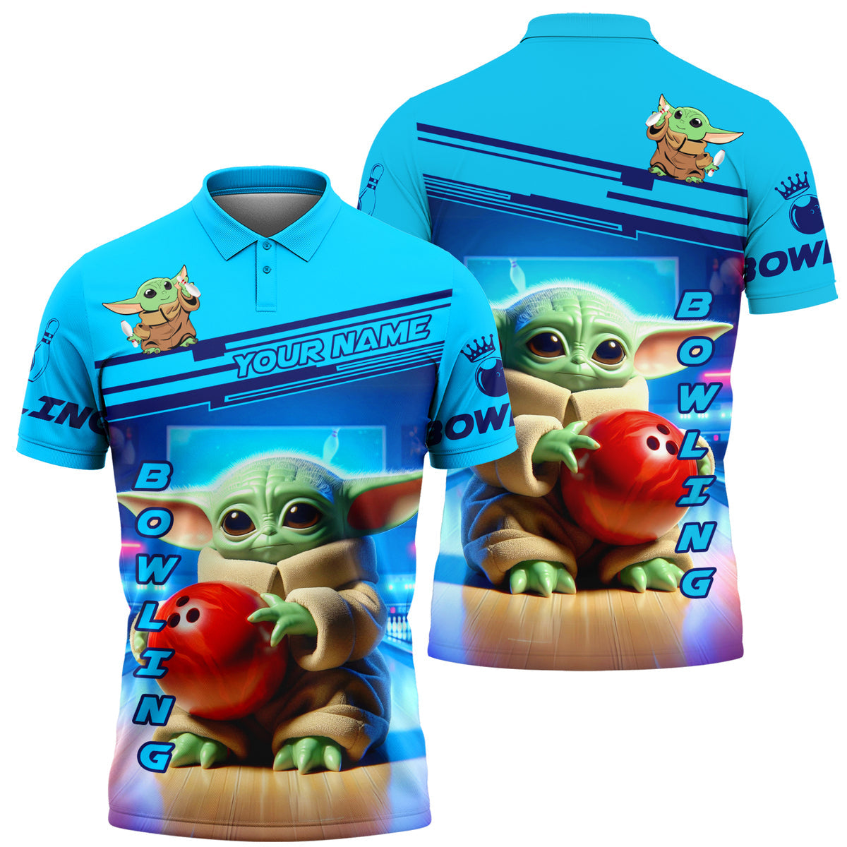 Personalized Name Yd Bowling All Over Printed Unisex Shirt QB240603