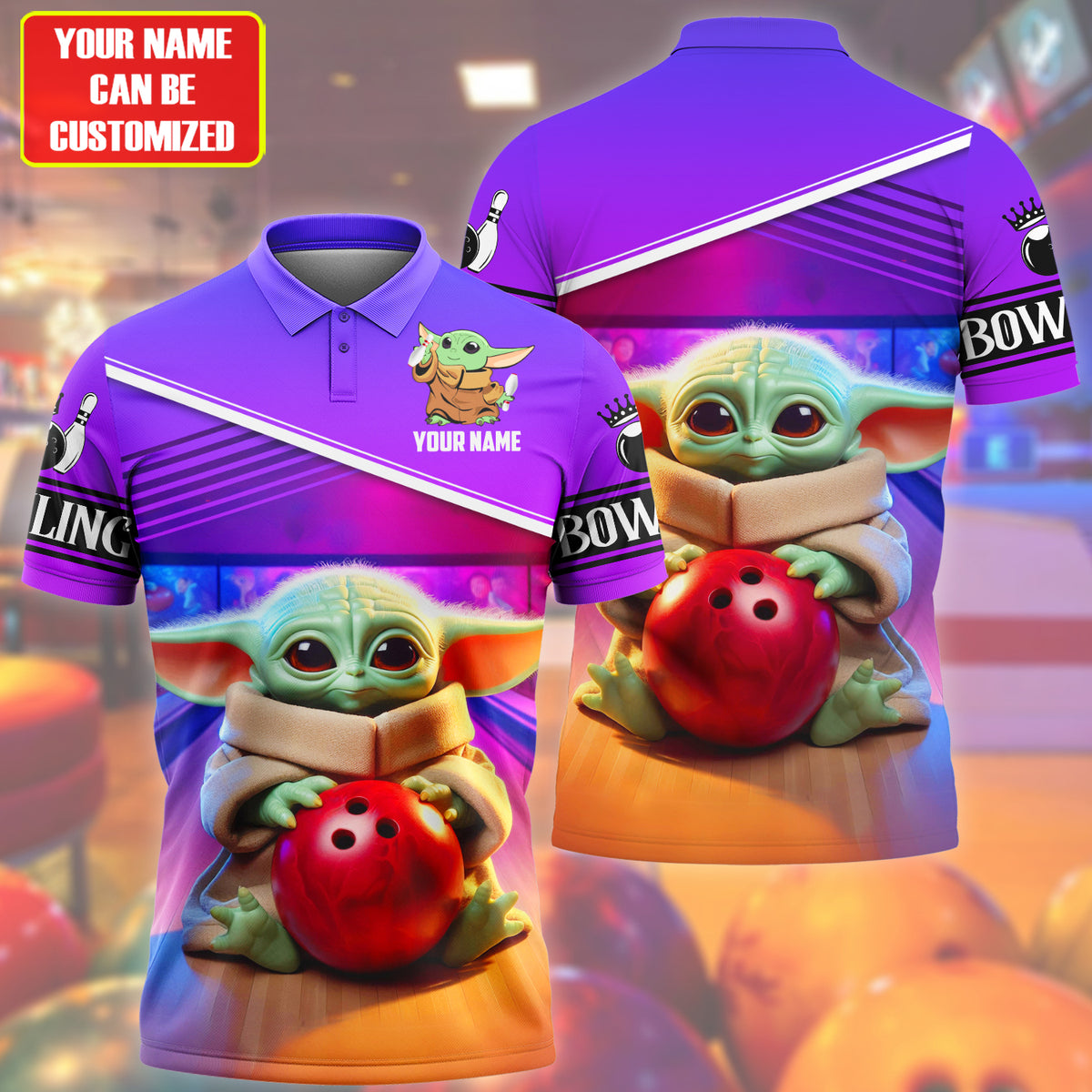 Personalized Name YD Bowling All Over Printed Unisex Shirt QB240604