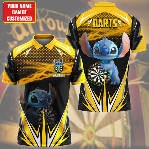 Personalized Name ST Darts Yellow Version All Over Printed Unisex Shirt QB250409