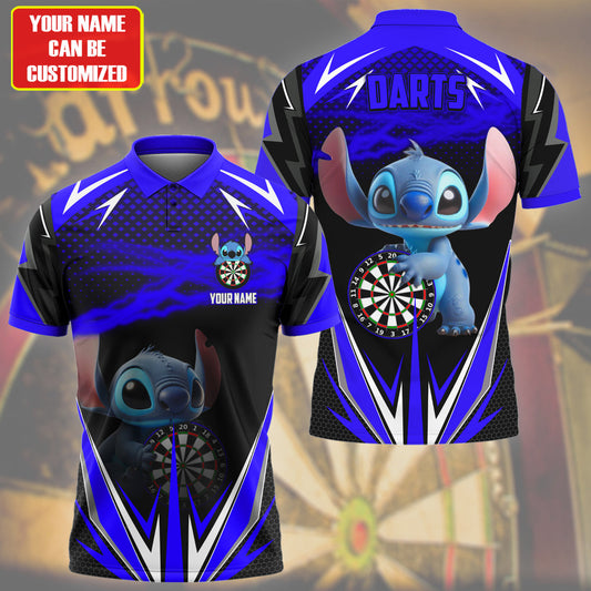 Personalized Name ST Darts Blue Version All Over Printed Unisex Shirt QB250409