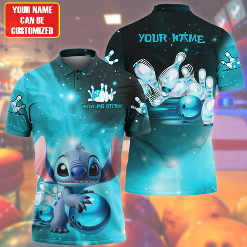 Personalized Name ST Bowling Teal Version All Over Printed Unisex Shirt QB250410