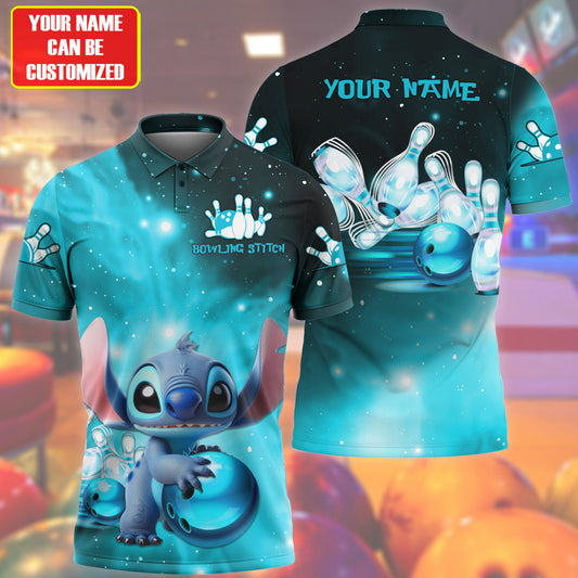 Personalized Name ST Bowling Teal Version All Over Printed Unisex Shirt QB250410