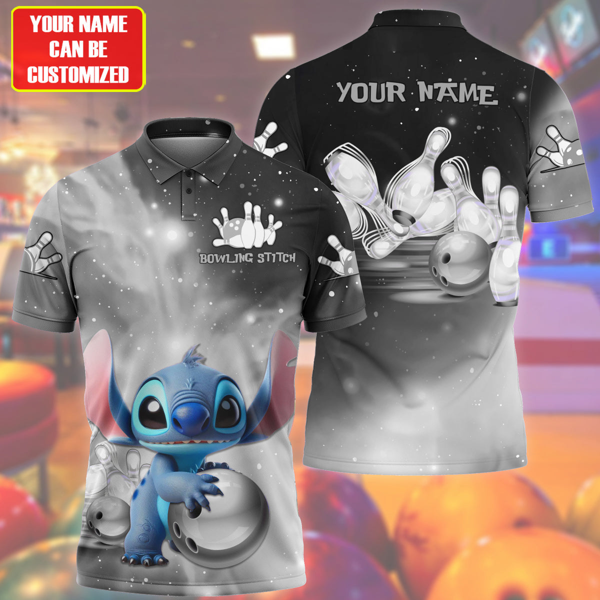 Personalized Name ST Bowling Silver Version All Over Printed Unisex Shirt QB250410