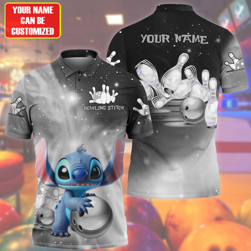 Personalized Name ST Bowling Silver Version All Over Printed Unisex Shirt QB250410