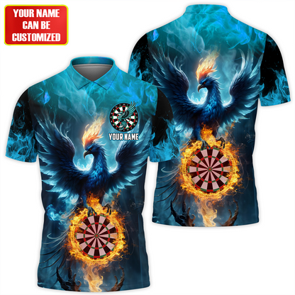 Personalized Name Phoenix Darts Teal Version All Over Printed Unisex Shirt QB260402