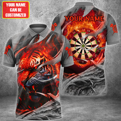 Personalized Name Tiger Darts All Over Printed Unisex Shirt QB260403