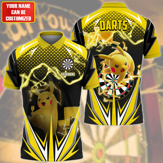 Personalized Name PK Yellow Version Darts All Over Printed Unisex Shirt QB270606