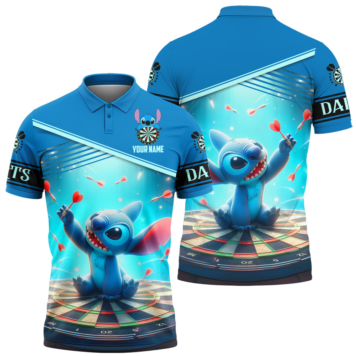 Personalized Name ST Darts All Over Printed Unisex Shirt QB280507