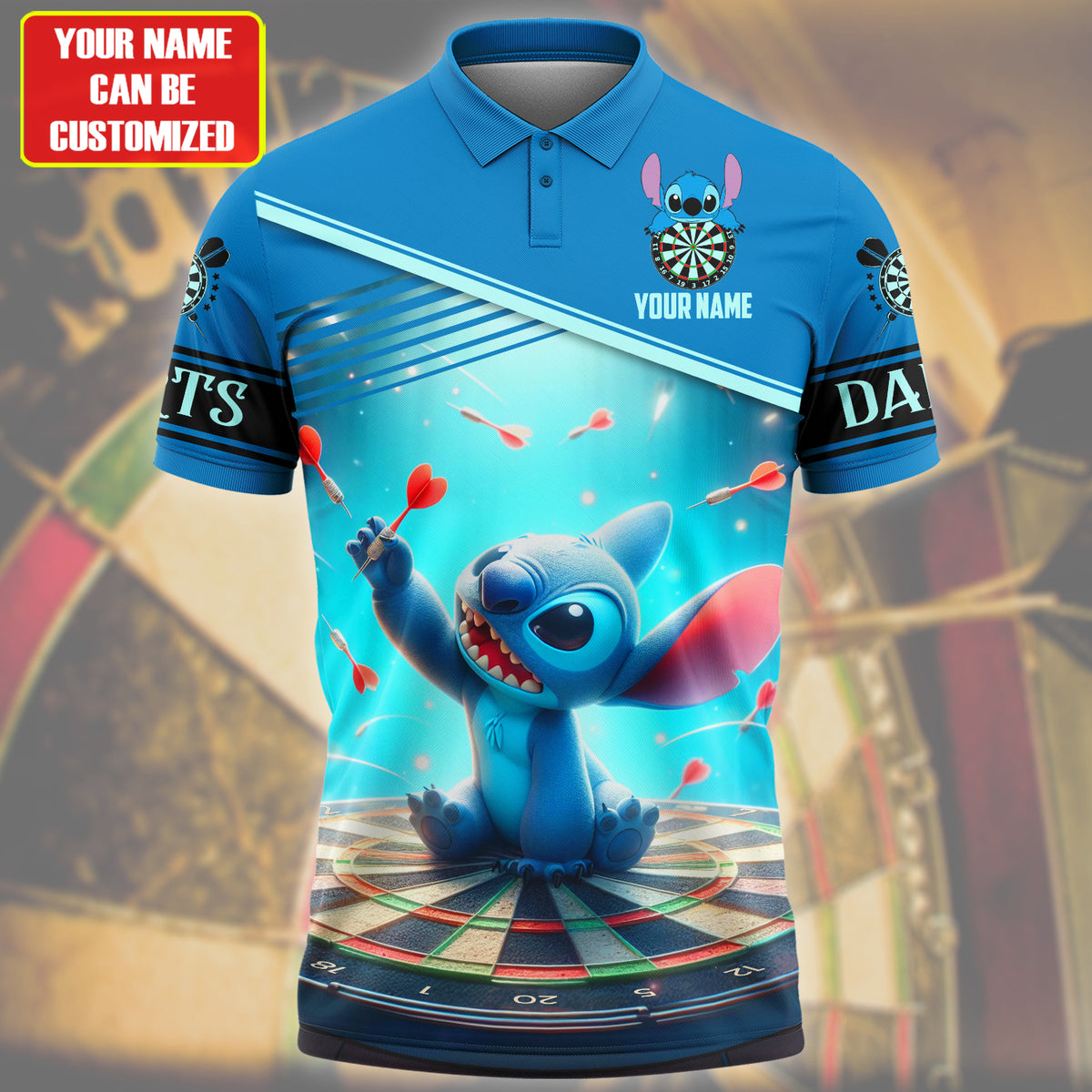 Personalized Name ST Darts All Over Printed Unisex Shirt QB280507